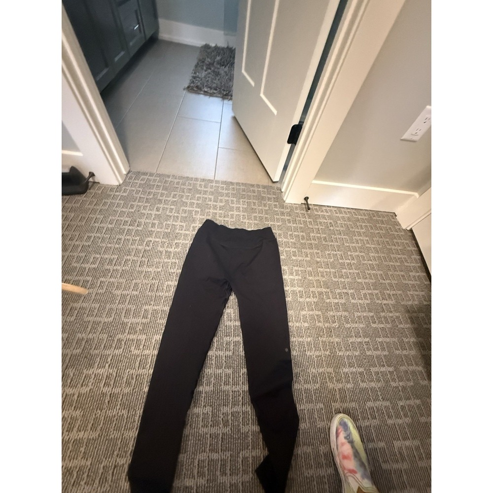 Gymshark Ankle Leggings Black Women's Size Lrg Stretch Elastic Waist Athleisure - Picture 4 of 8